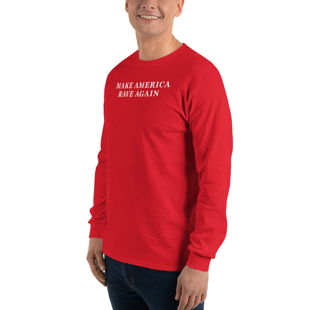 "Make America Rave Again" Men’s Long Sleeve Shirt - side view