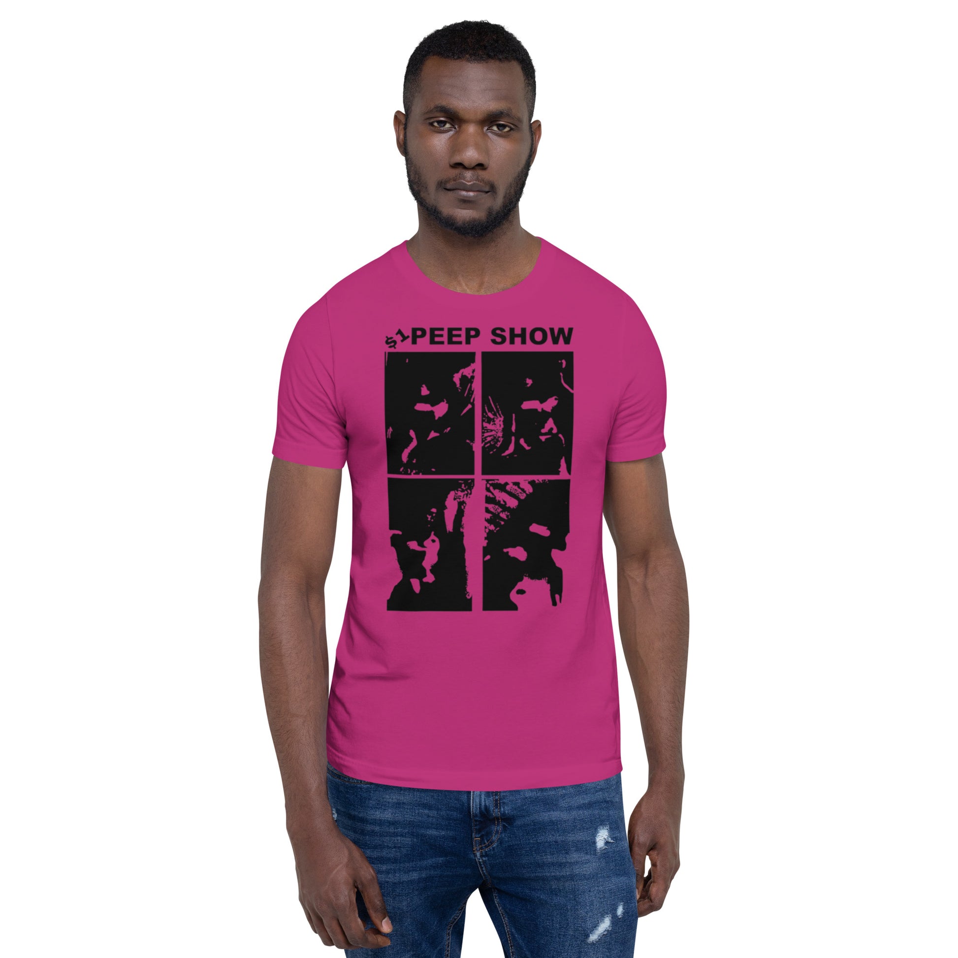 $1 Peep Show Pink T-Shirt - lil peep deep pink tee