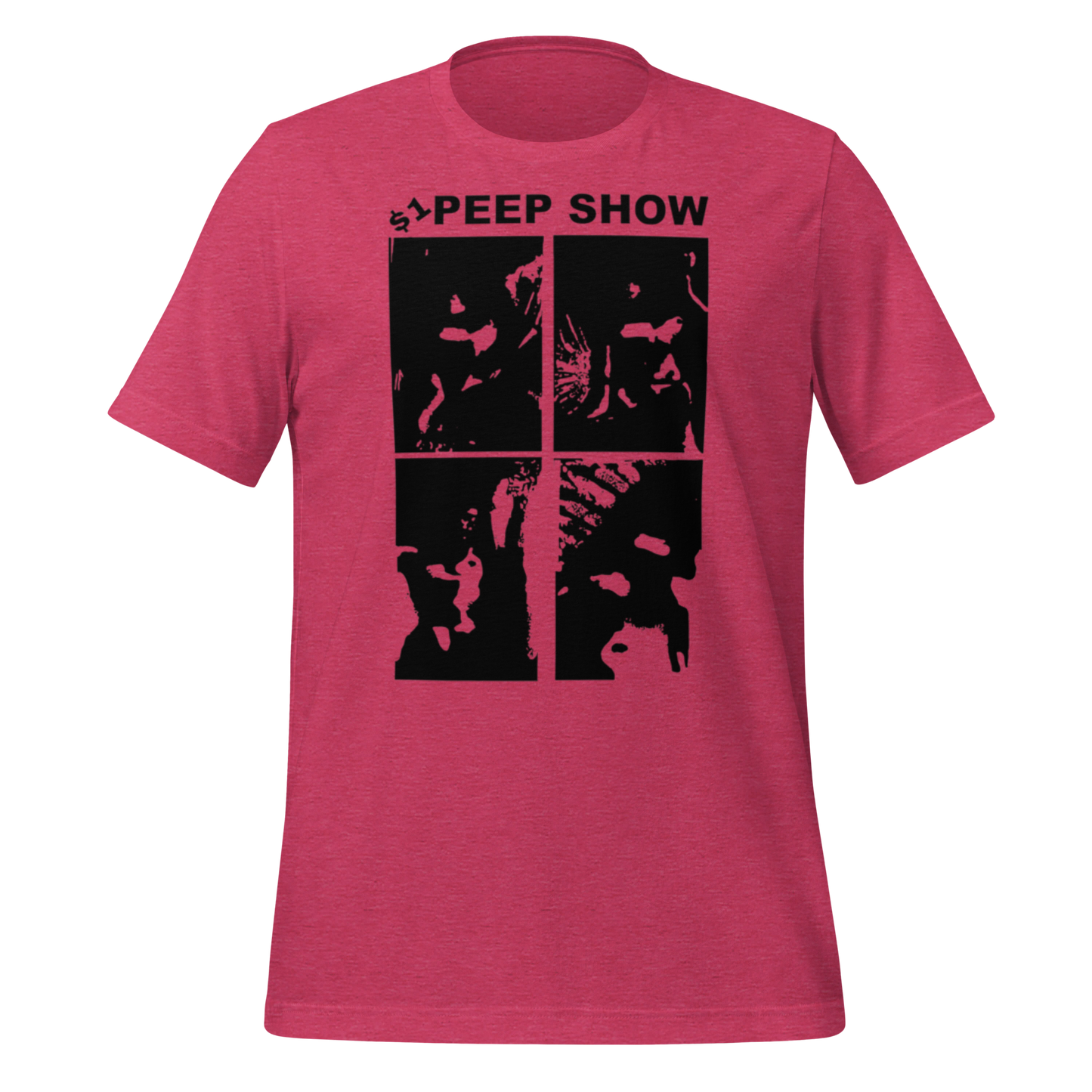 $1 Peep Show Pink T-Shirt - rasberry pink shirt