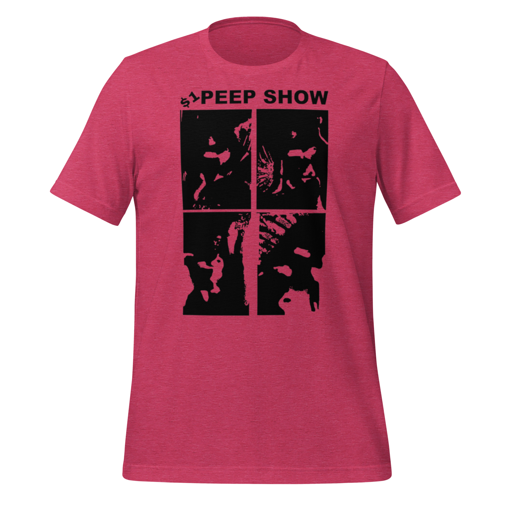 $1 Peep Show Pink T-Shirt - rasberry pink shirt