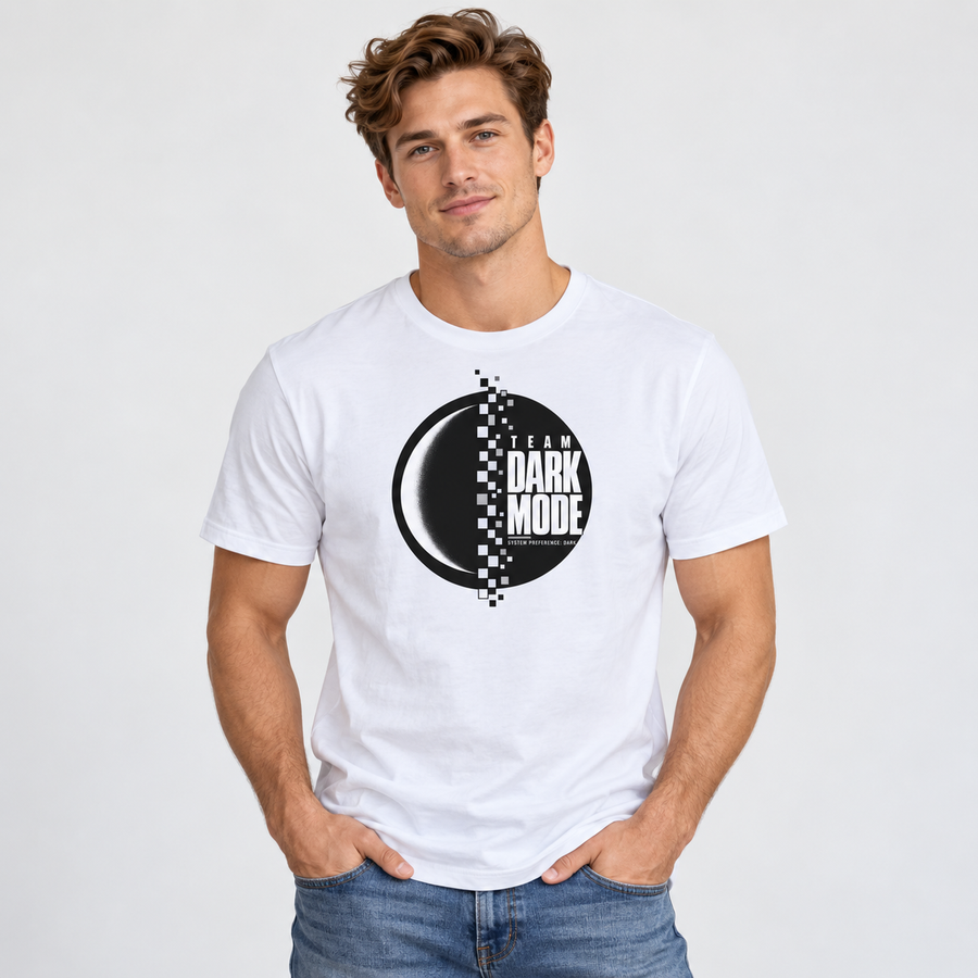 Team Dark Mode System Preference T-Shirt graphic tee