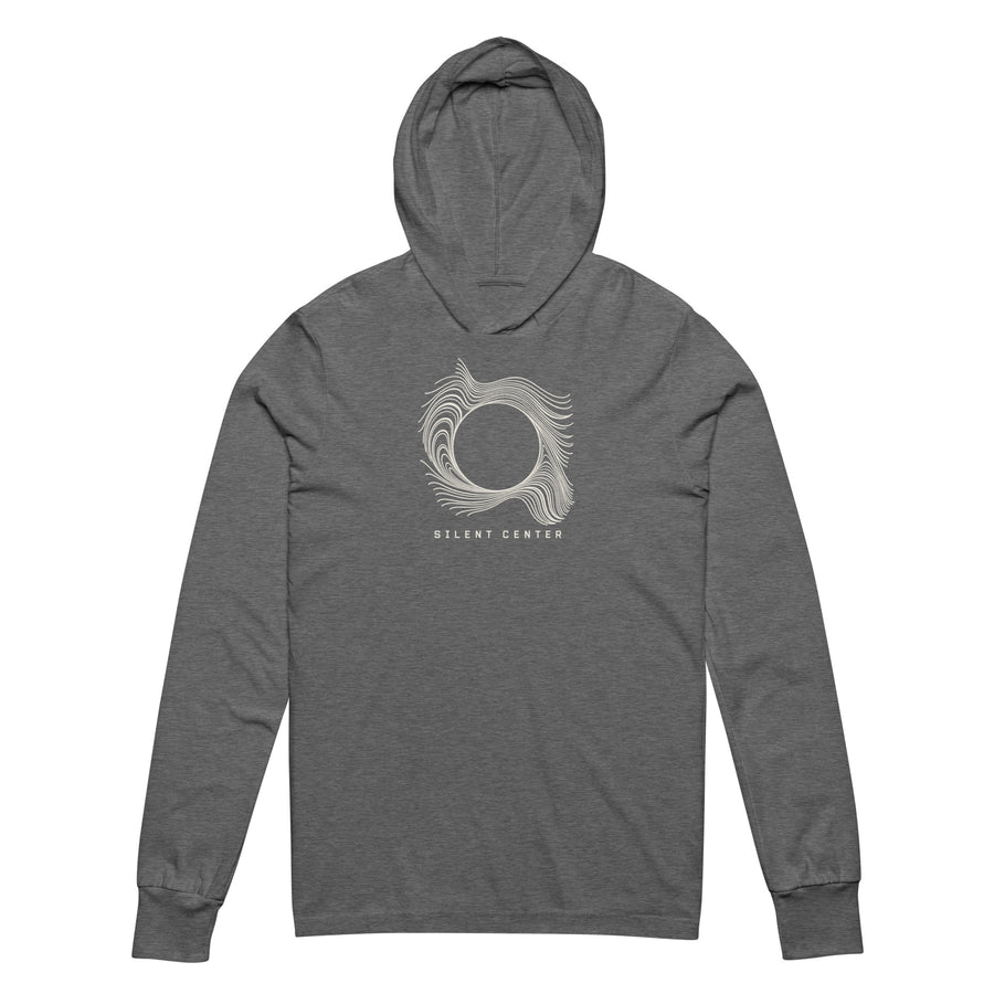 Silent Center Flow Field Hooded long-sleeve tee graphic tee