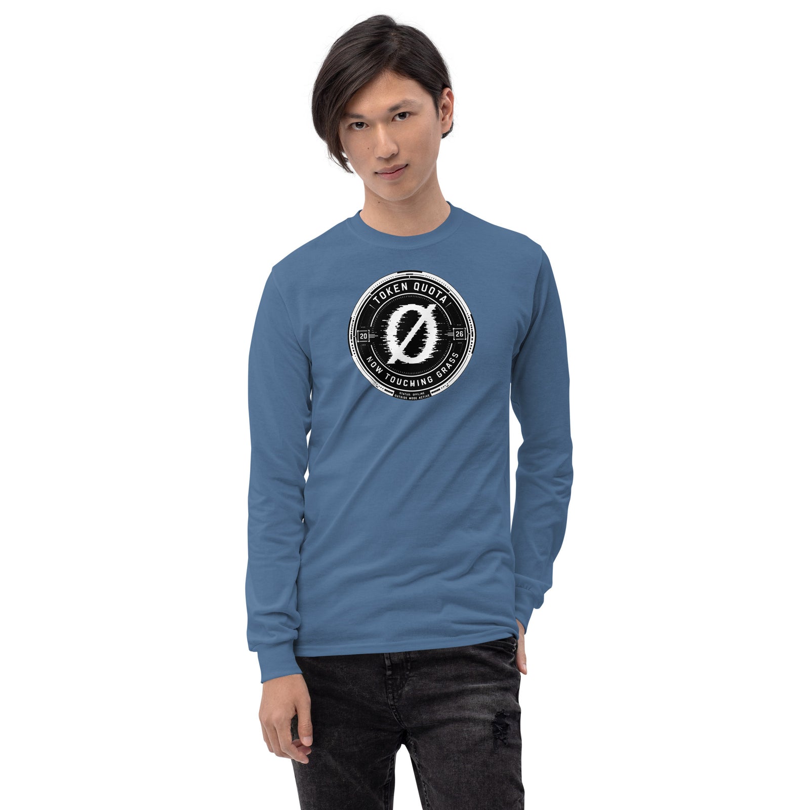 Long Sleeve TOKEN QUOTA MISSION PATCH Retro AI Mission Patch Long Sleeve Tee — view 4
