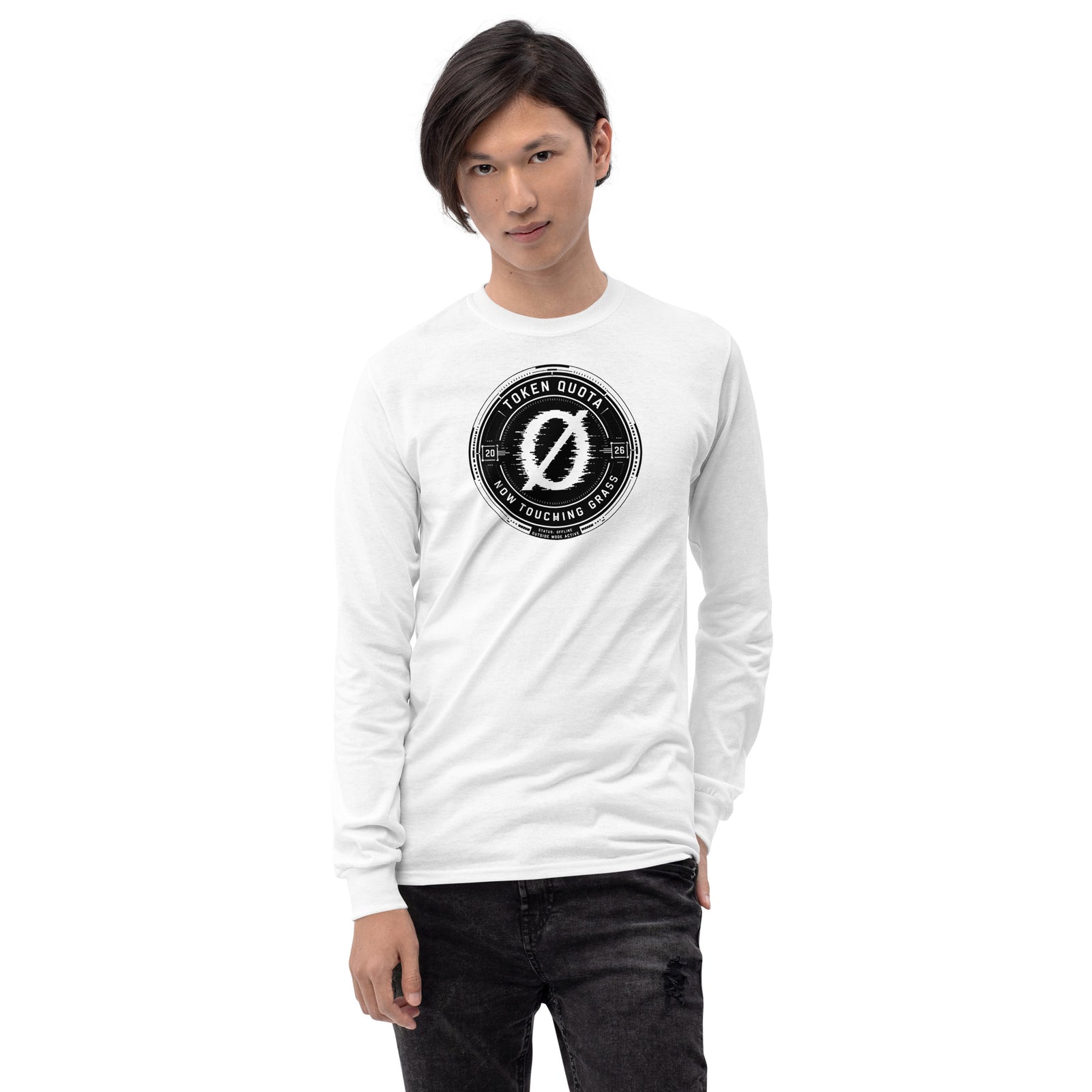 Long Sleeve TOKEN QUOTA MISSION PATCH Retro AI Mission Patch Long Sleeve Tee — view 6