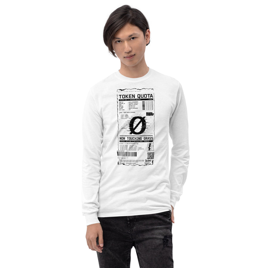 Product mockup Funny AI Programmer Long Sleeve Shirt — back view