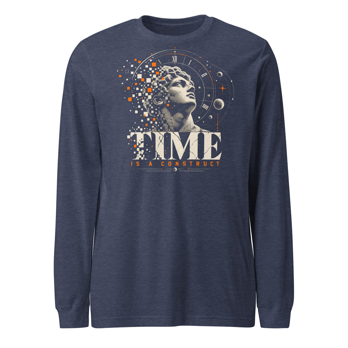 Time Is a Construct Long Sleeve Tee Graphic Tee — view 4
