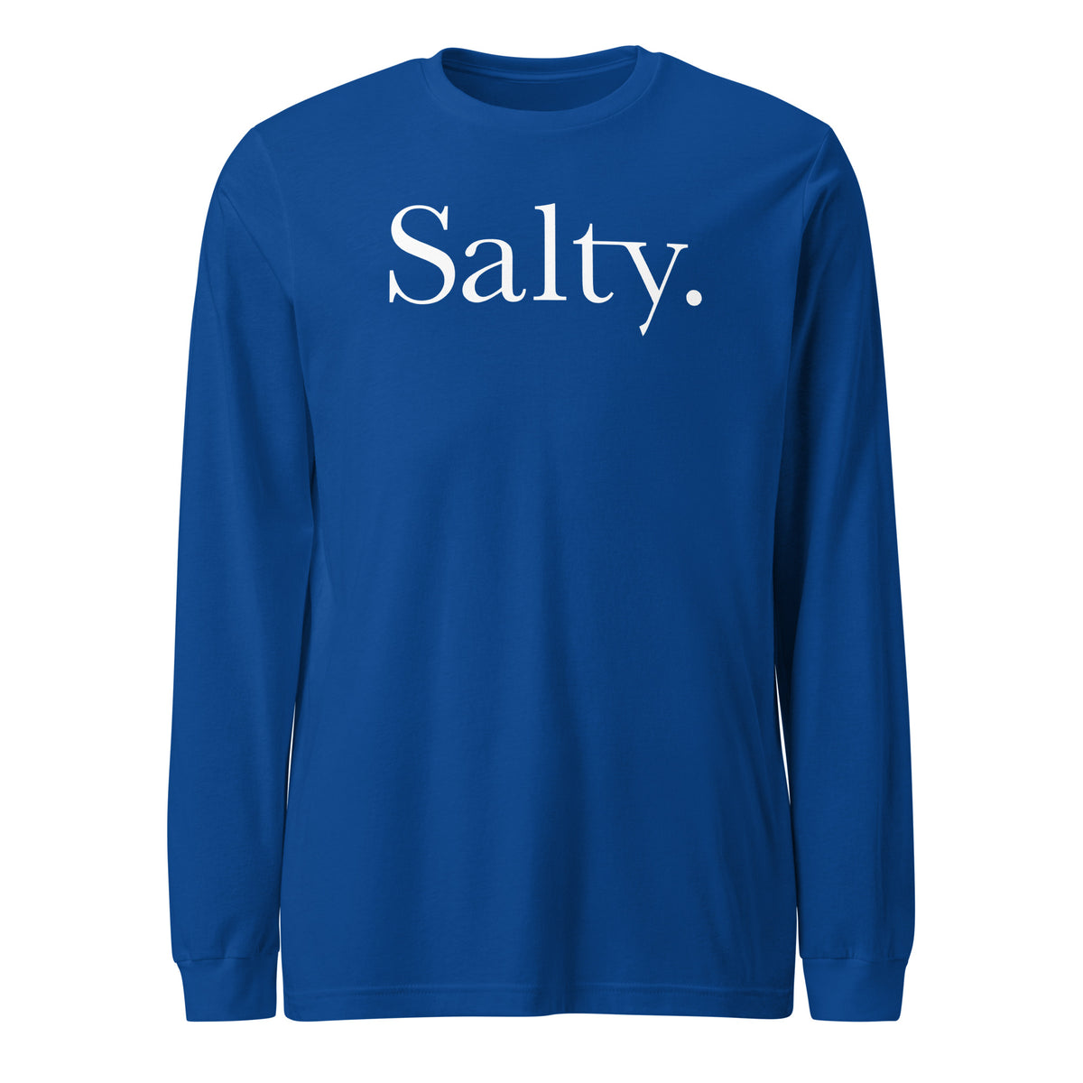 Salty. Long Sleeve Tee Graphic Tee — back view