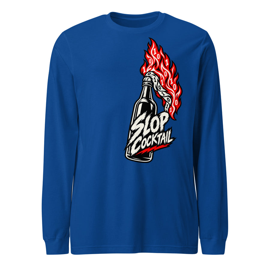 Slop Cocktail AI-era Work Culture Slop Long Sleeve Tee graphic tee