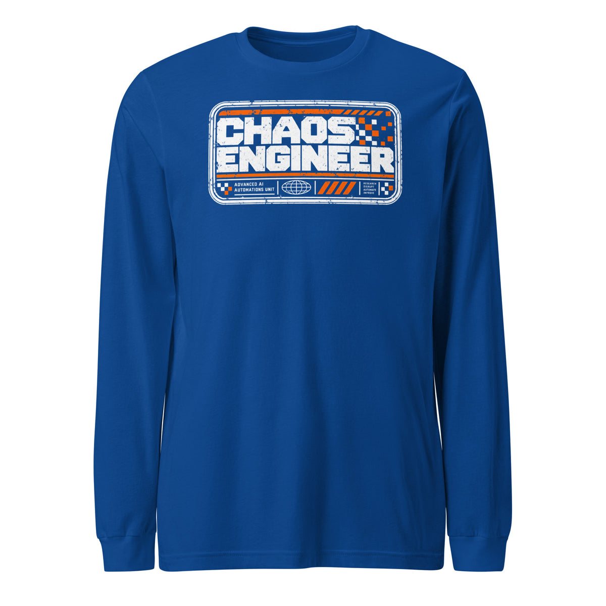 Chaos Engineer Advanced AI Automations Long Sleeve Graphic Tee — view 3