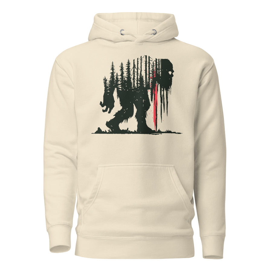 Sasquatch Forest Silhouette Bigfoot Hoodie graphic tee