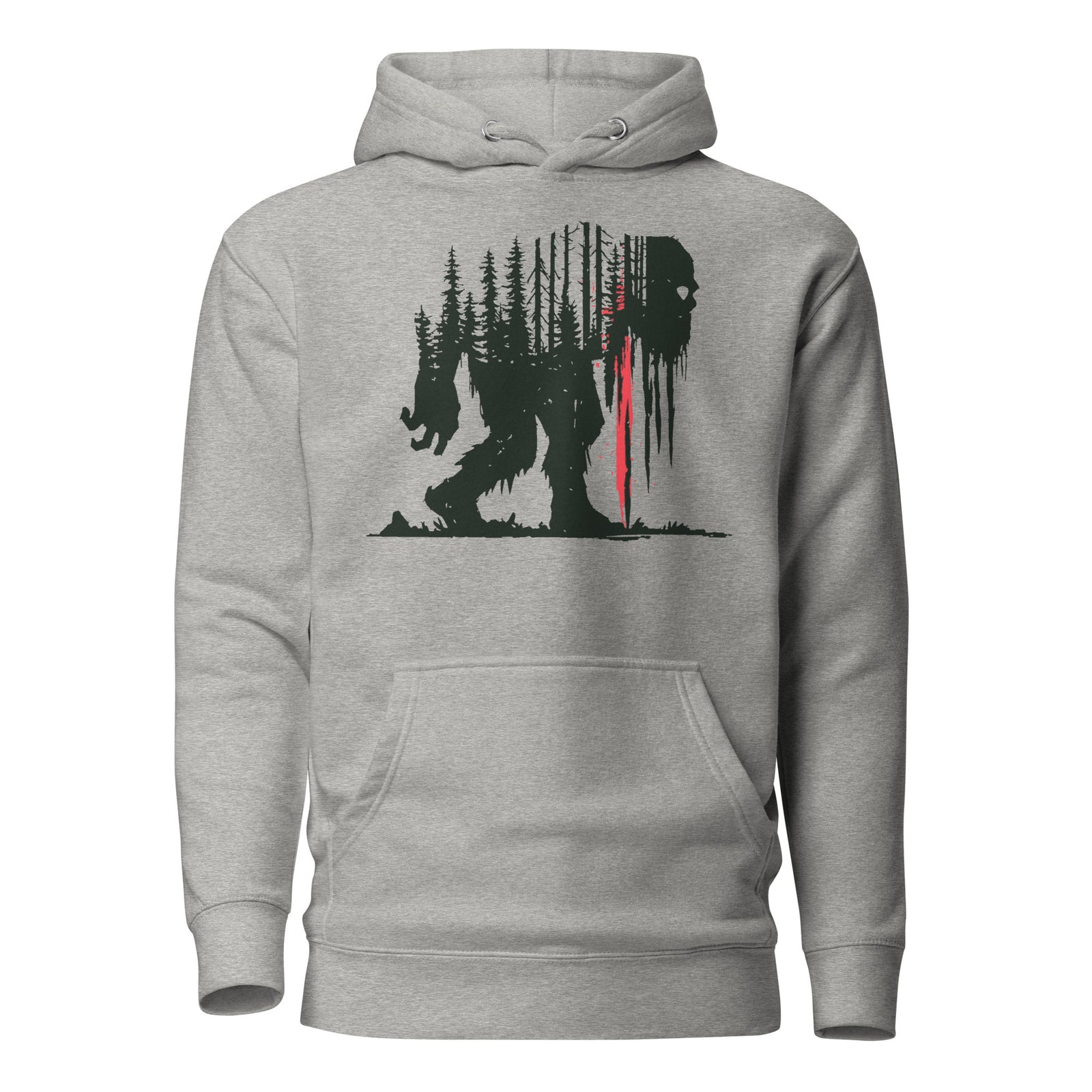 Sasquatch Forest Silhouette Bigfoot Hoodie Graphic Tee — view 6