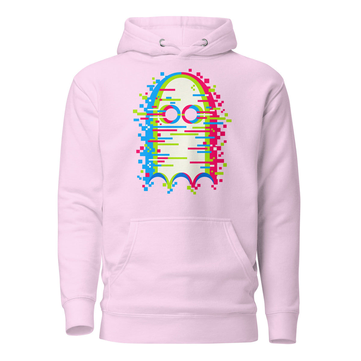 Glitch'd Pixel Ghost Error Hoodie Graphic Tee — view 5