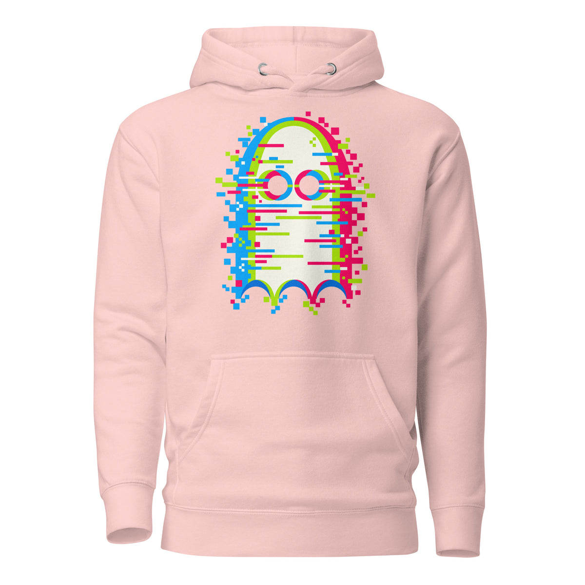 Glitch'd Pixel Ghost Error Hoodie Graphic Tee — view 4