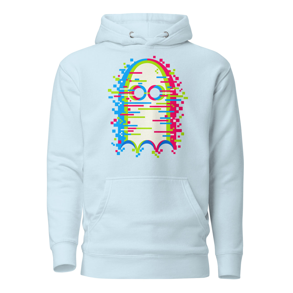 Glitch'd Pixel Ghost Error Hoodie Graphic Tee — view 6