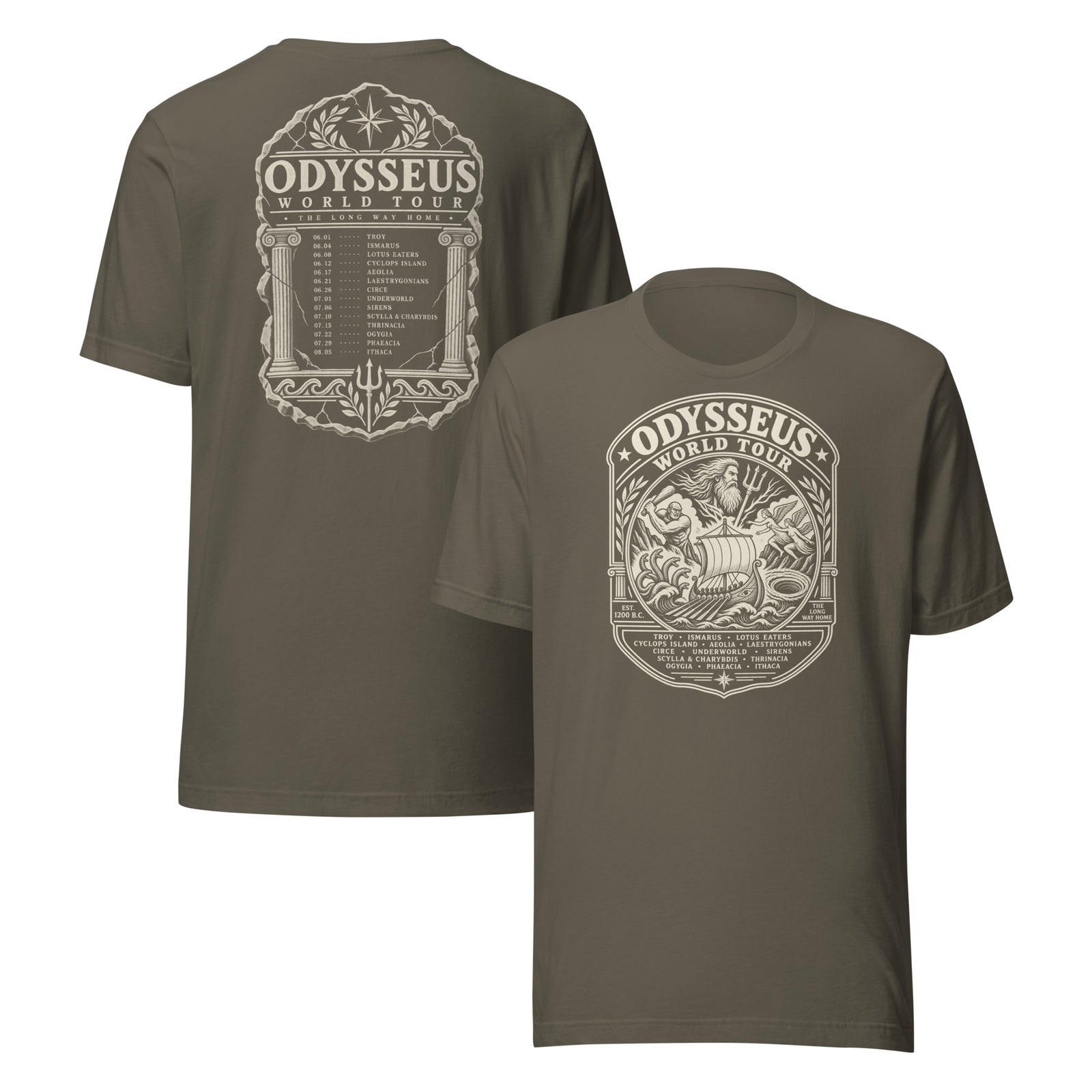 Odysseus World Tour - The Long Way Home Shirt Graphic Tee — view 5