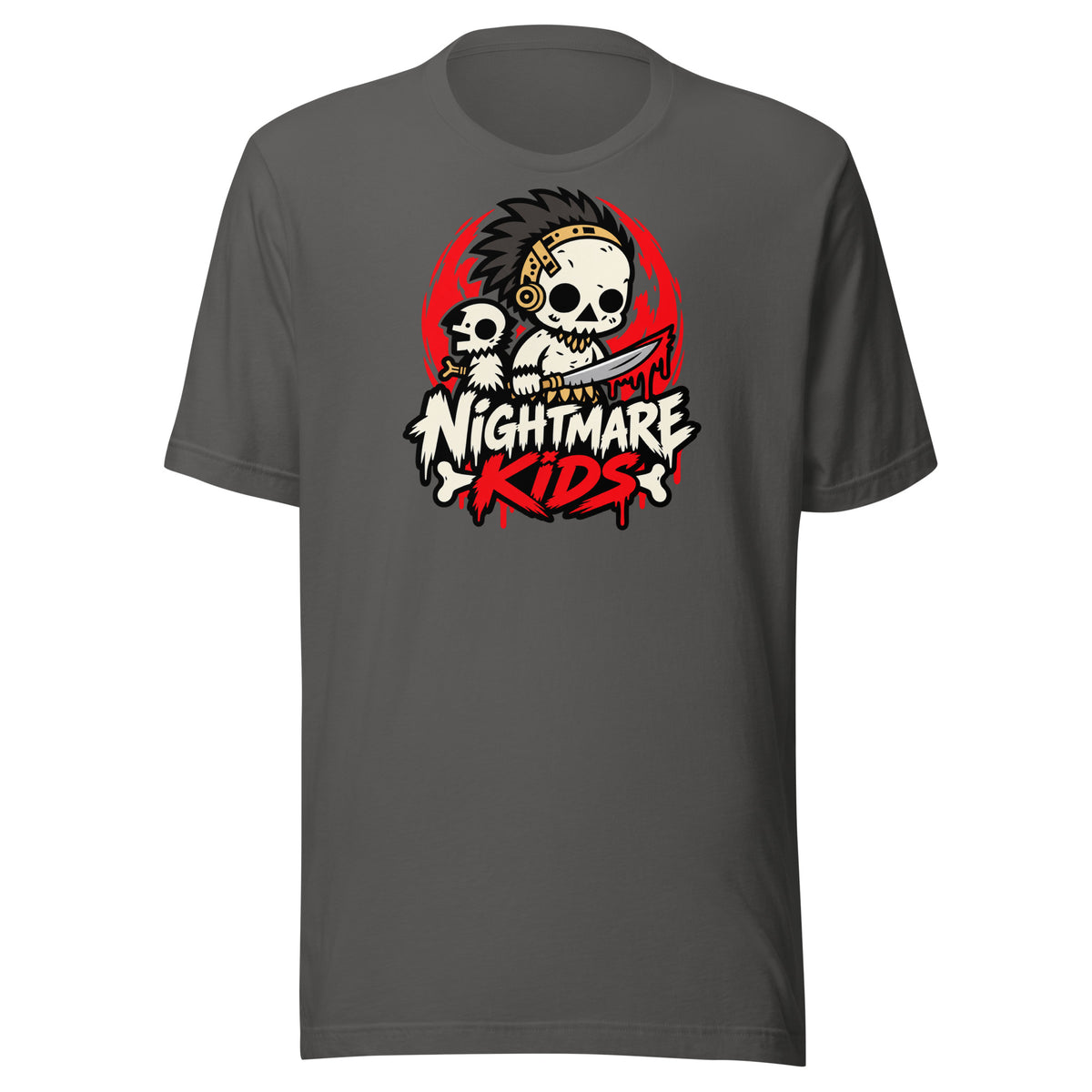 Nightmare Kids Talon Skull Warrior Shirt Graphic Tee — front view