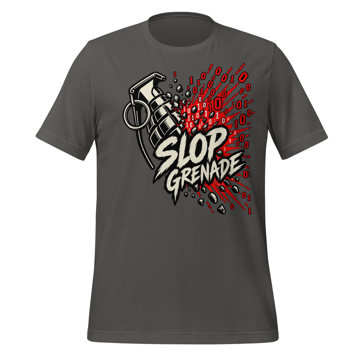 Slop Grenade AI Workplace  Shirt Graphic Tee — view 5