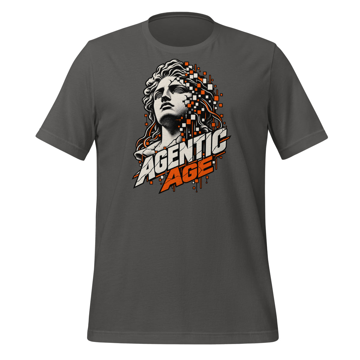The Agentic Age - AI Agent T-Shirt Graphic Tee — back view