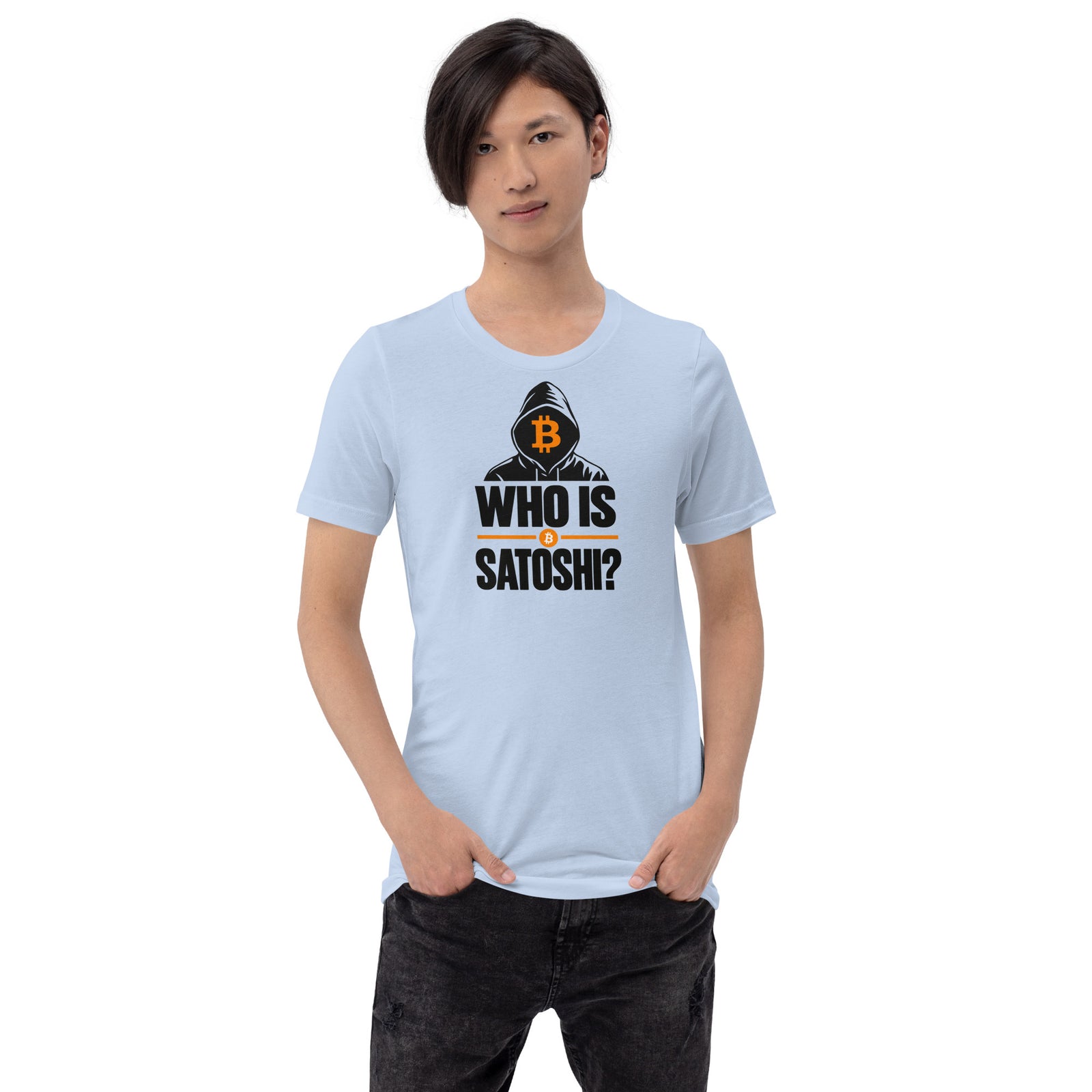 Who Is Satoshi Bitcoin Mystery T-Shirt Bitcoin Satoshi Nakamoto Graphic Tee — view 6