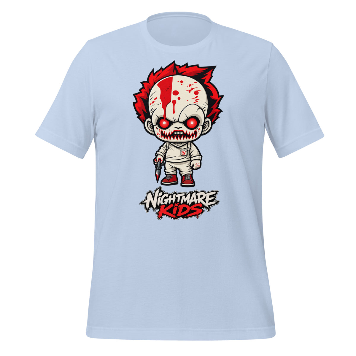Nightmare Kids Bloody Clown Kid Splatter Shirt Graphic Tee — view 3