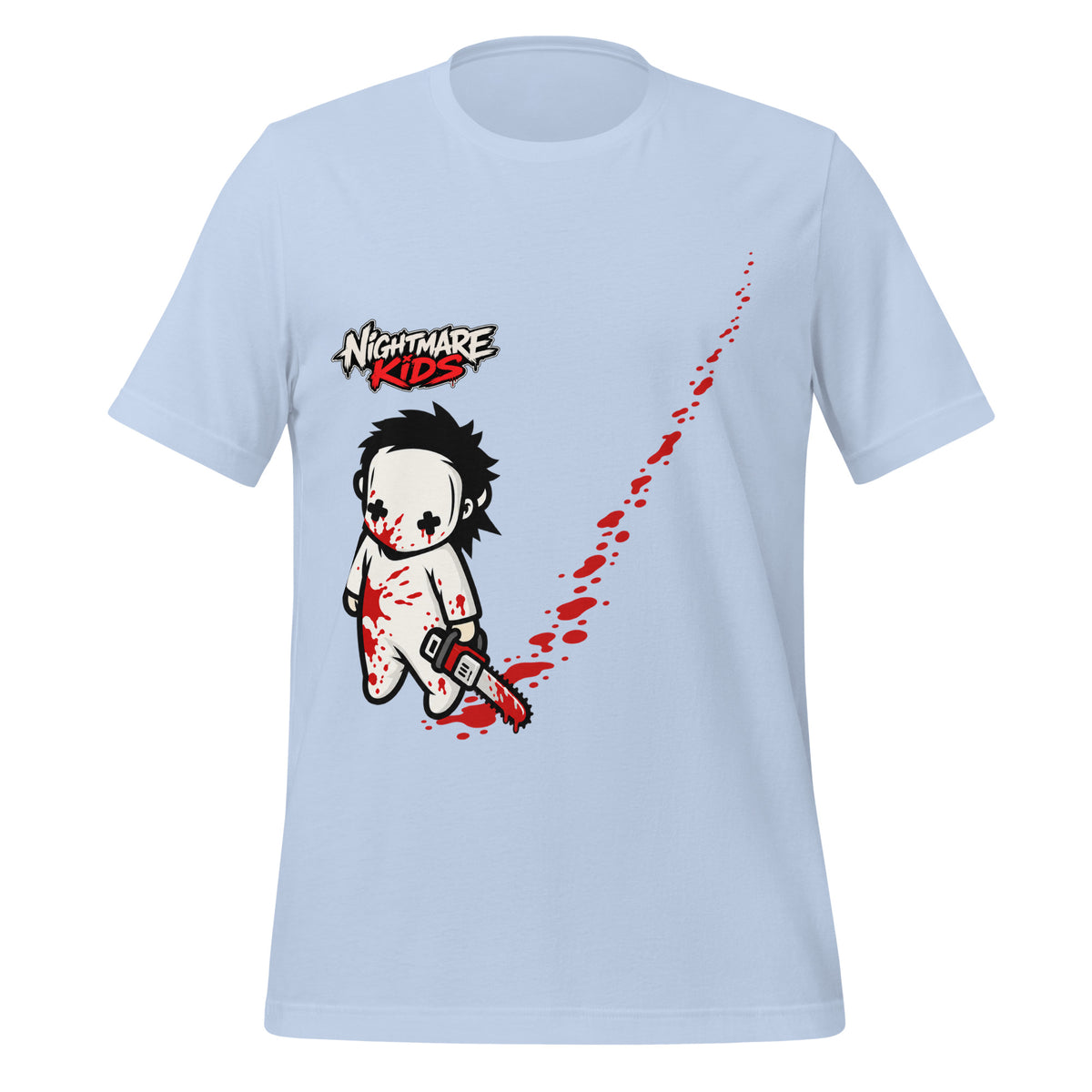 Nightmare Kids Rip Chainsaw Spray Shirt Graphic Tee — view 3