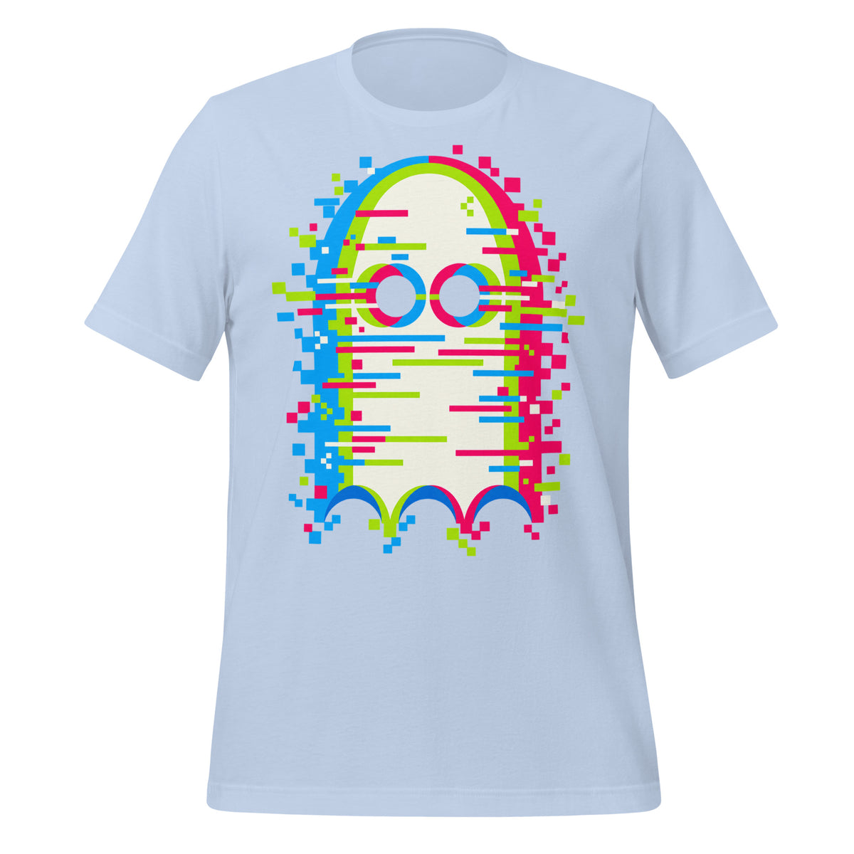 Glitch'd Pixel Ghost Error Shirt Graphic Tee — view 5