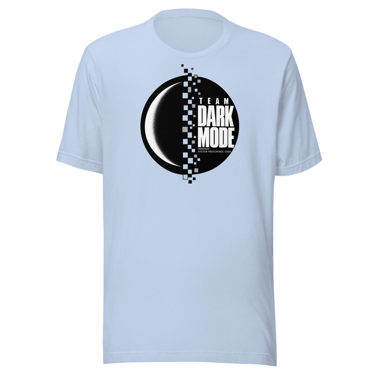 Team Dark Mode System Preference T-Shirt Graphic Tee — view 9