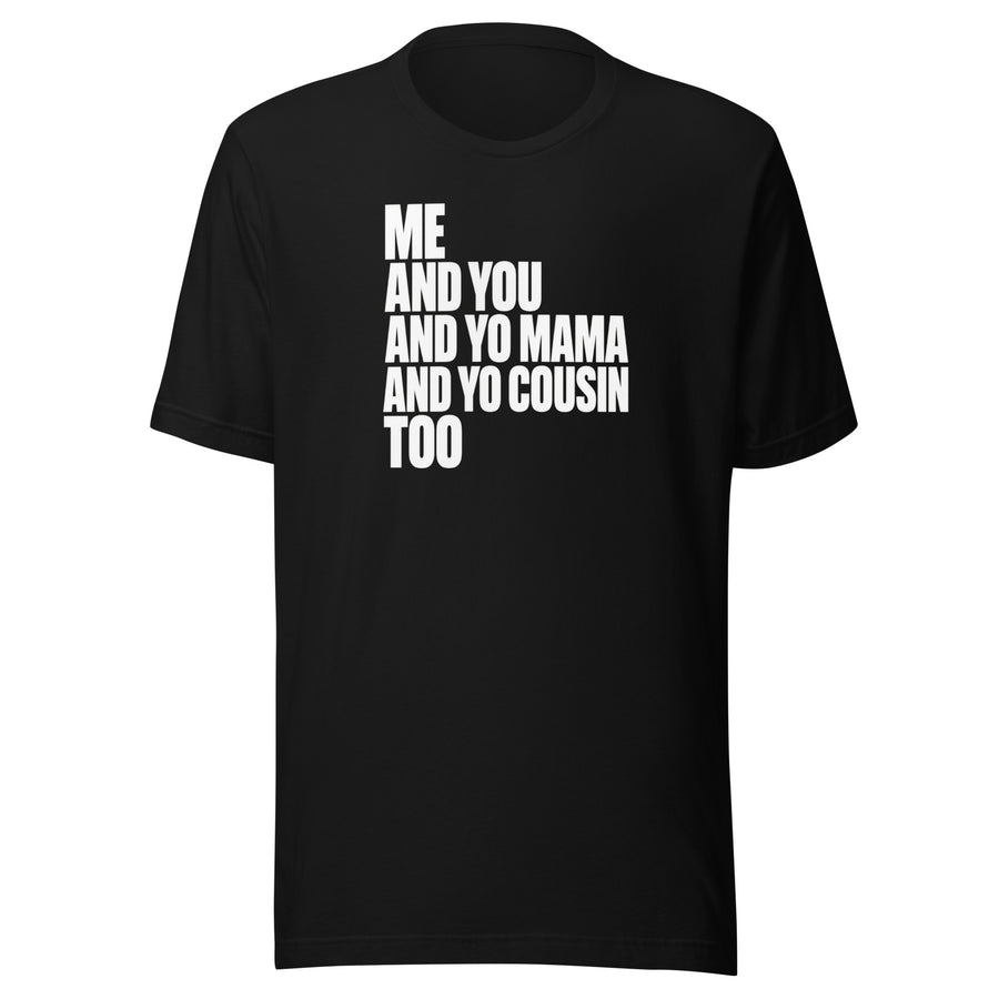 Product mockup graphic tee — back view