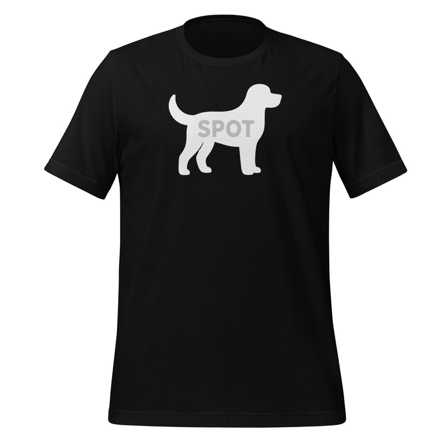 Product mockup graphic tee — back view