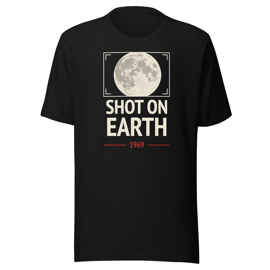 Product mockup graphic tee — back view