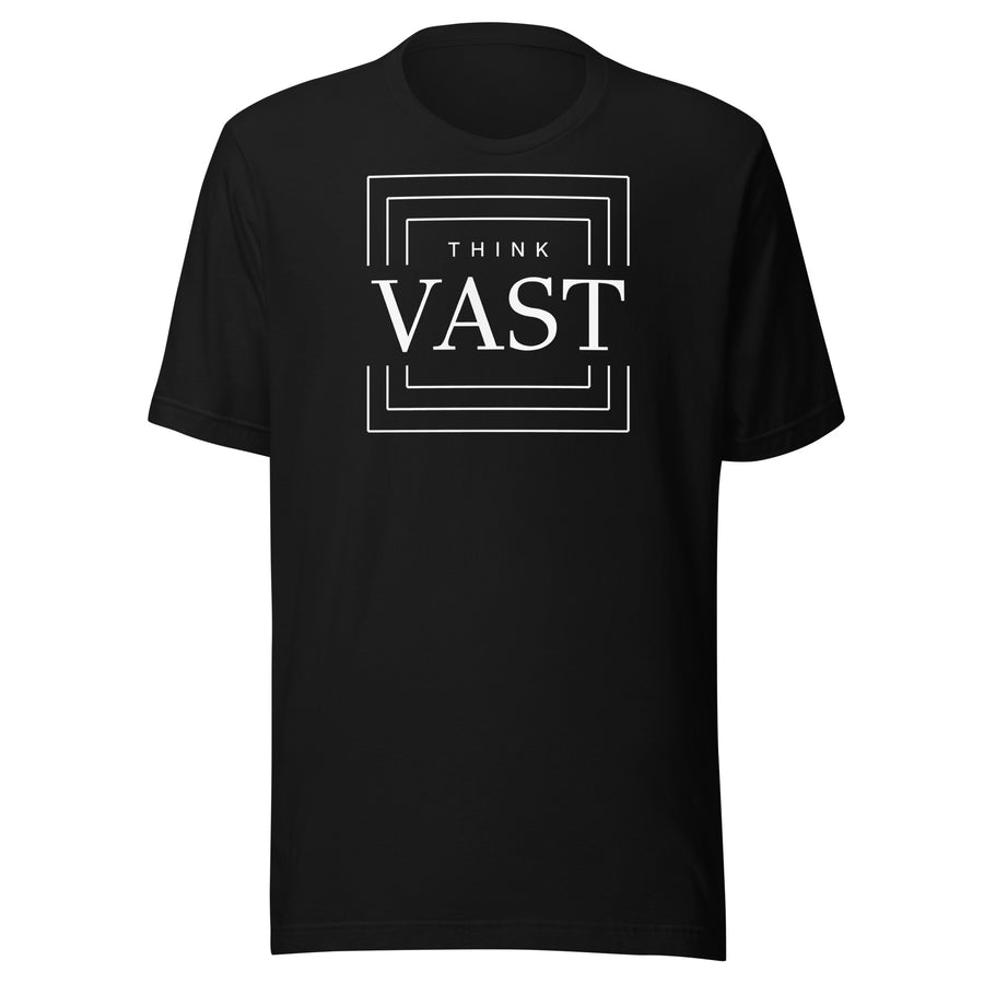 Think Vast T-shirt graphic tee — back view