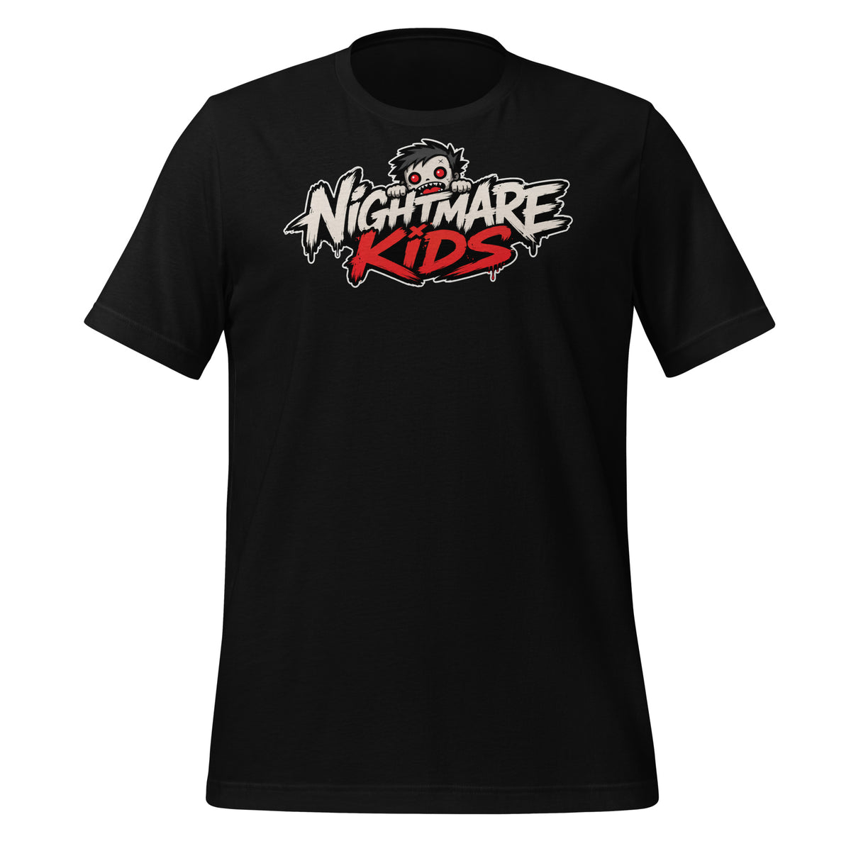 Nightmare Kids Brand Zombie Logo Graphic Shirt Graphic Tee — back view