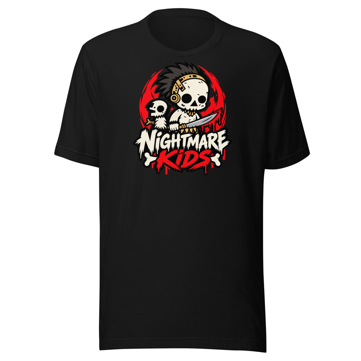 Nightmare Kids Talon Skull Warrior Shirt Graphic Tee — back view