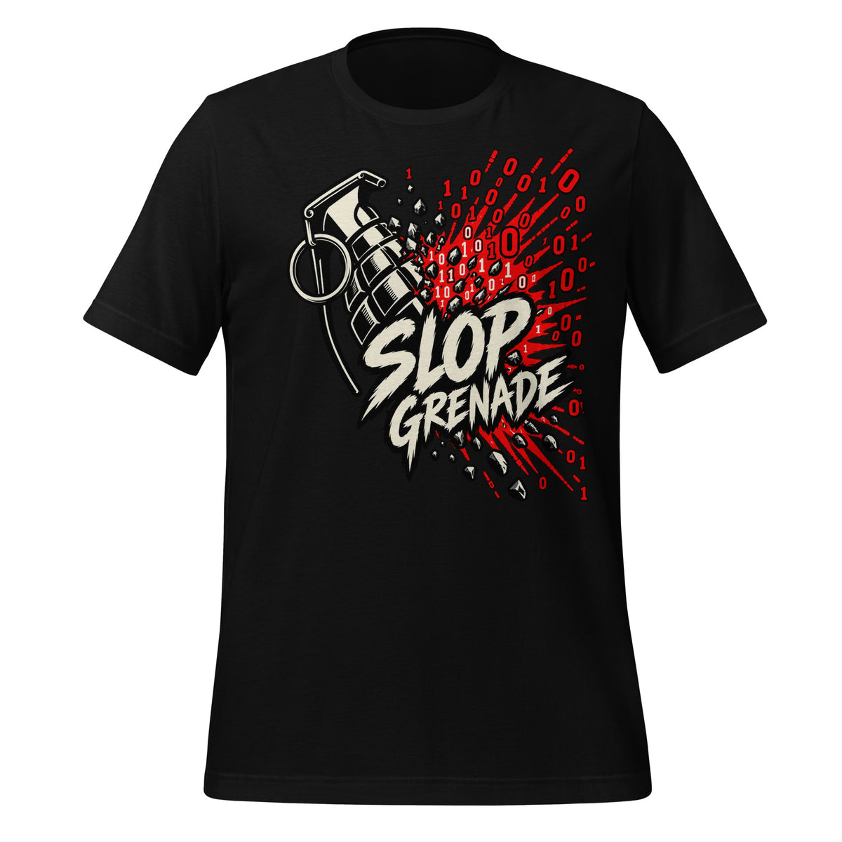 Slop Grenade AI Workplace  Shirt Graphic Tee — view 3