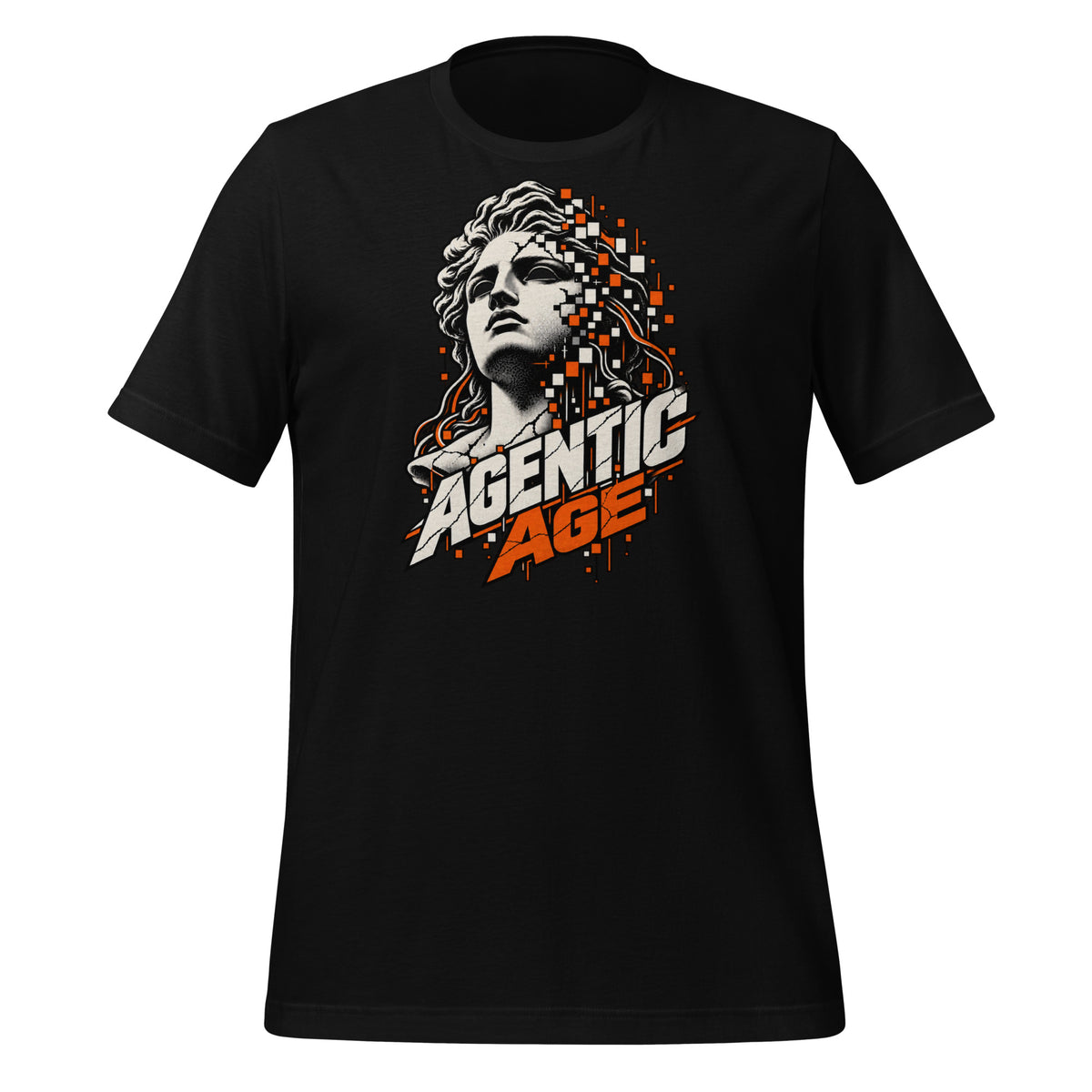 The Agentic Age - AI Agent T-Shirt Graphic Tee — front view