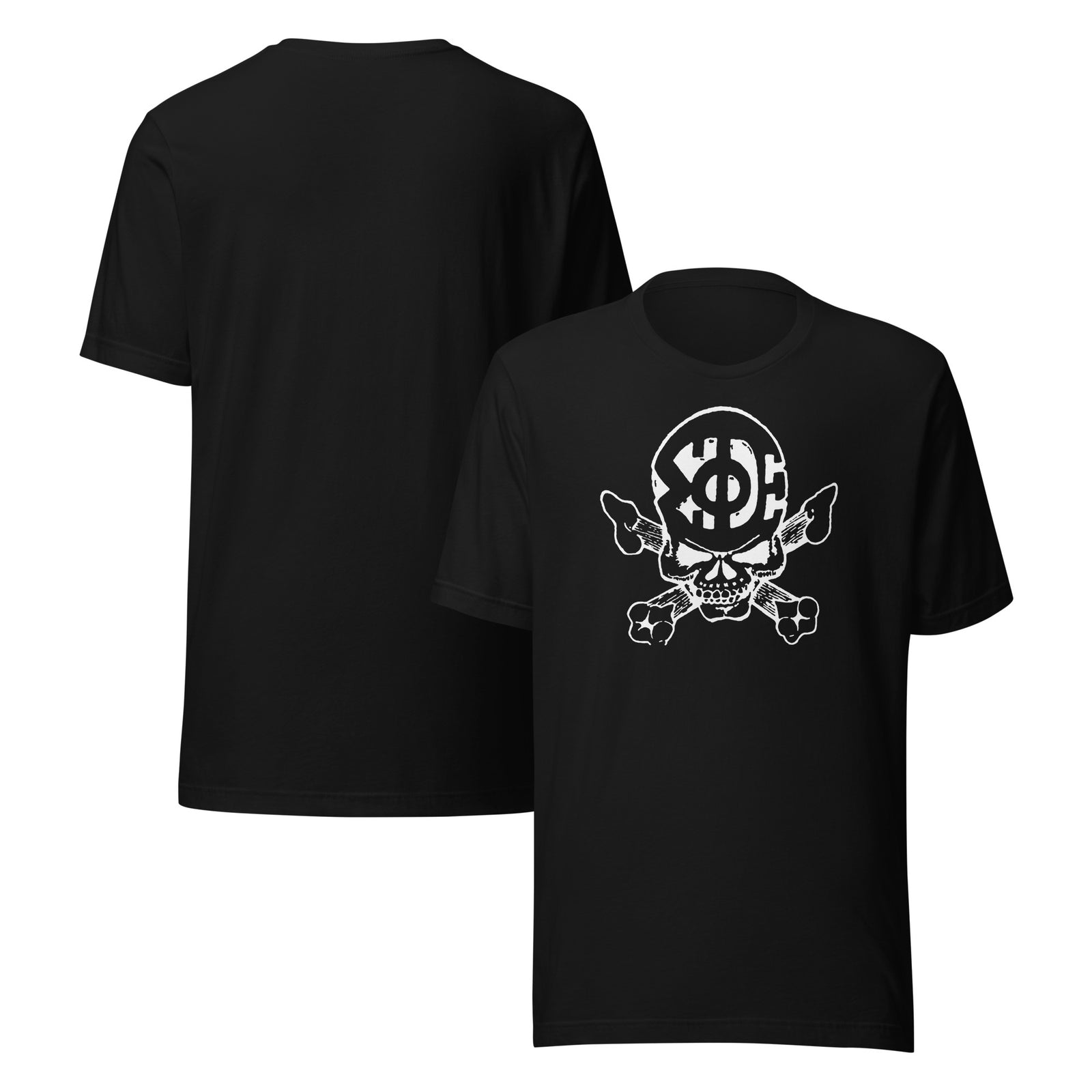 Product mockup - ΣΦΕ Throw Back '97 Spring Rush Skull Tee