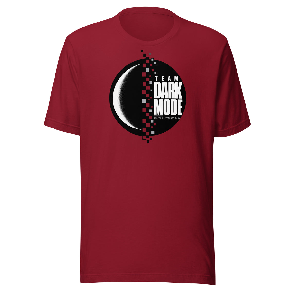 Team Dark Mode System Preference T-Shirt Graphic Tee — view 4