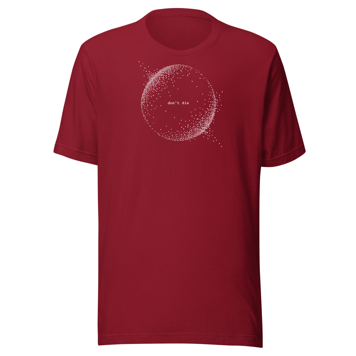Don't Die Dot Sphere T-Shirt Graphic Tee — back view