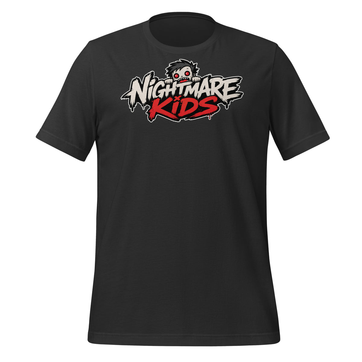 Nightmare Kids Brand Zombie Logo Graphic Shirt Graphic Tee — front view