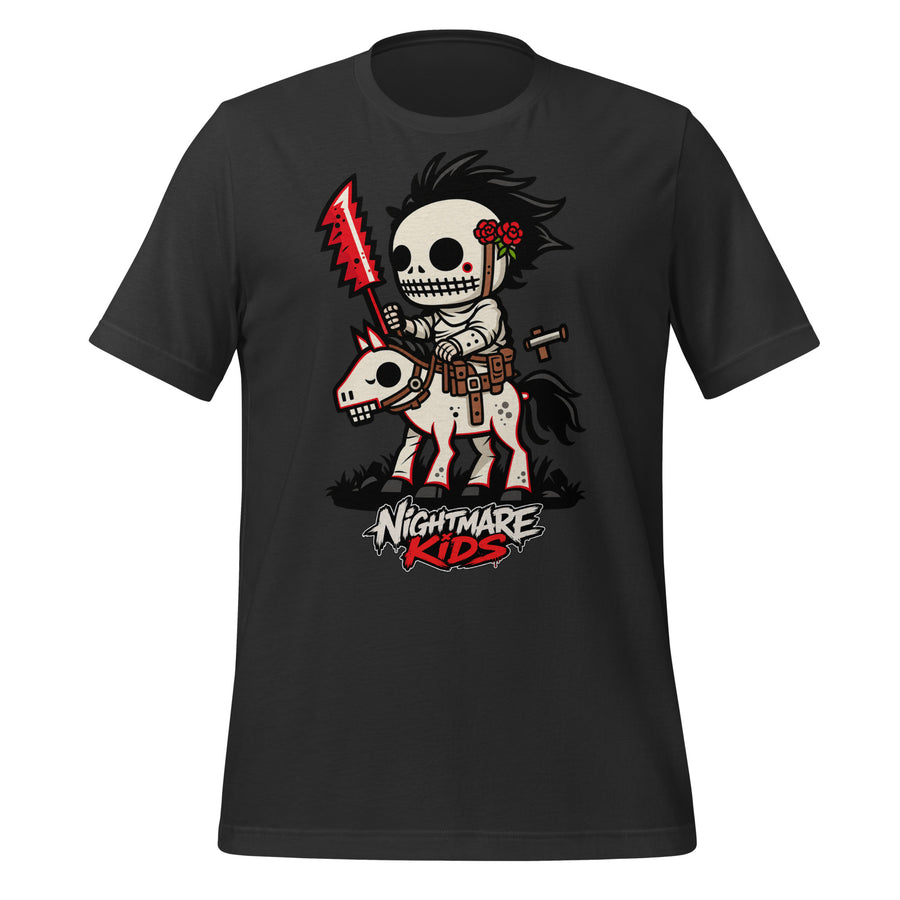 Rosie Bones Nightmare Kids Skeleton Rider Shirt graphic tee