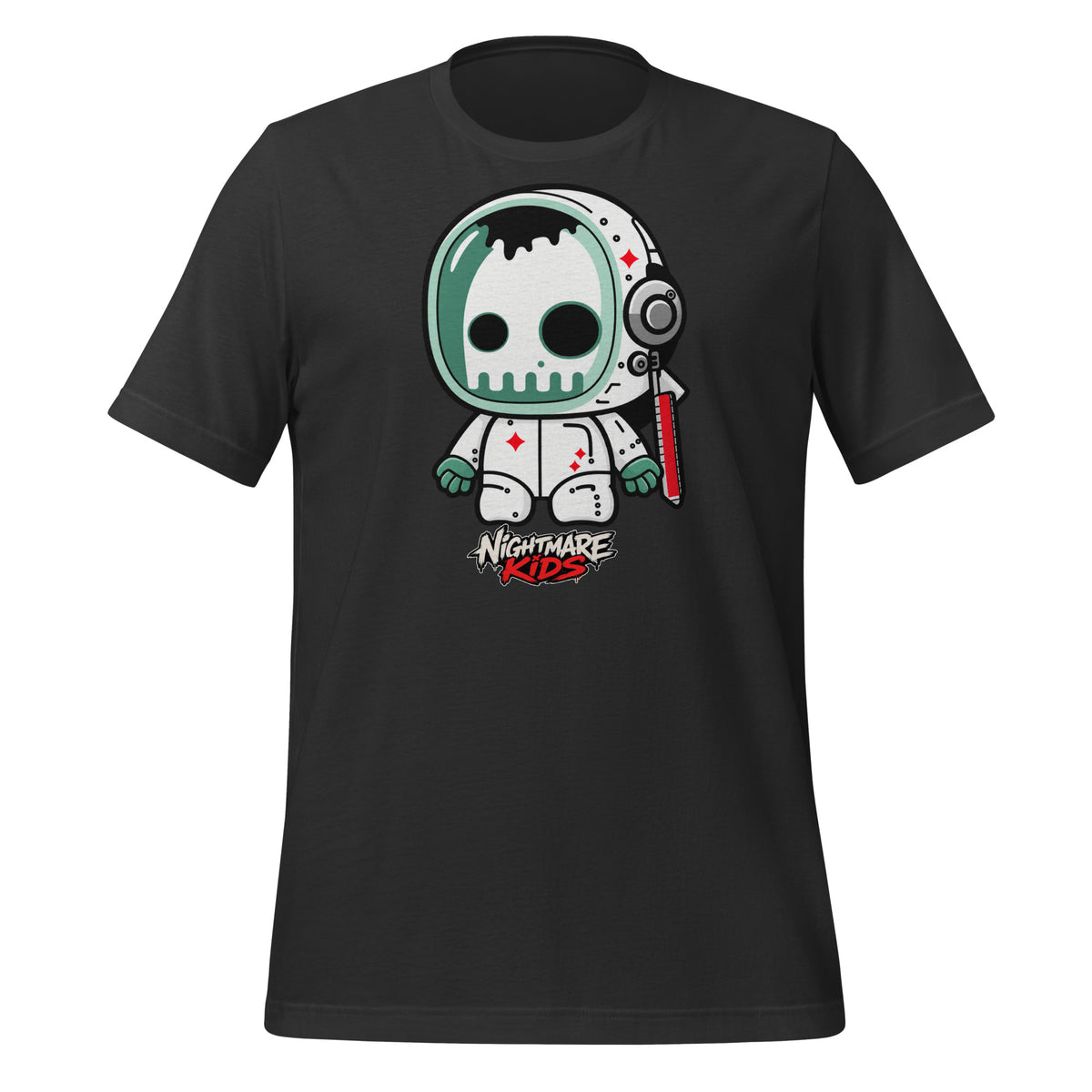 Nightmare Kids Void Skull Astronaut Shirt Graphic Tee — view 3