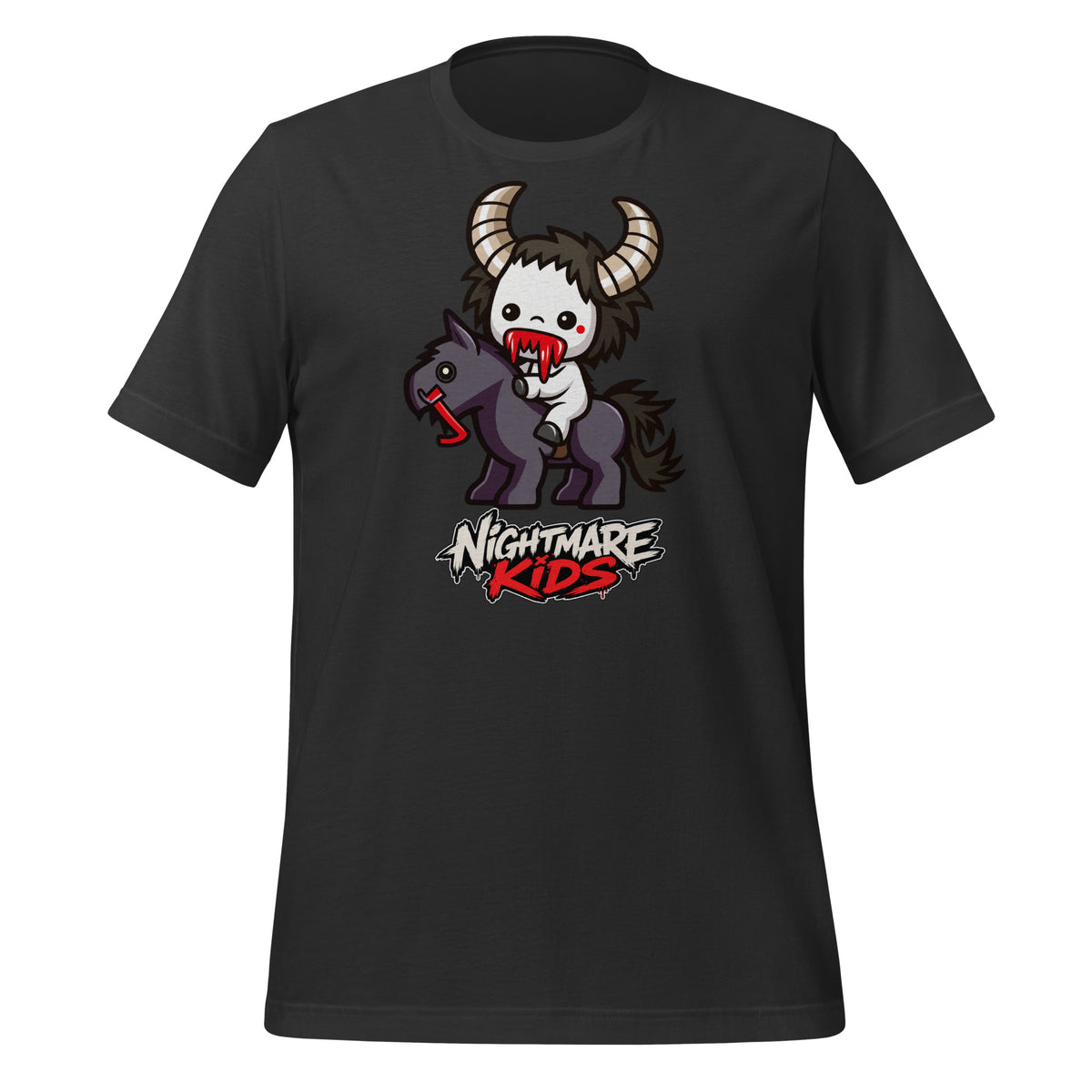 Nightmare Kids Gore Rider Horned Kid Shirt Graphic Tee — view 3