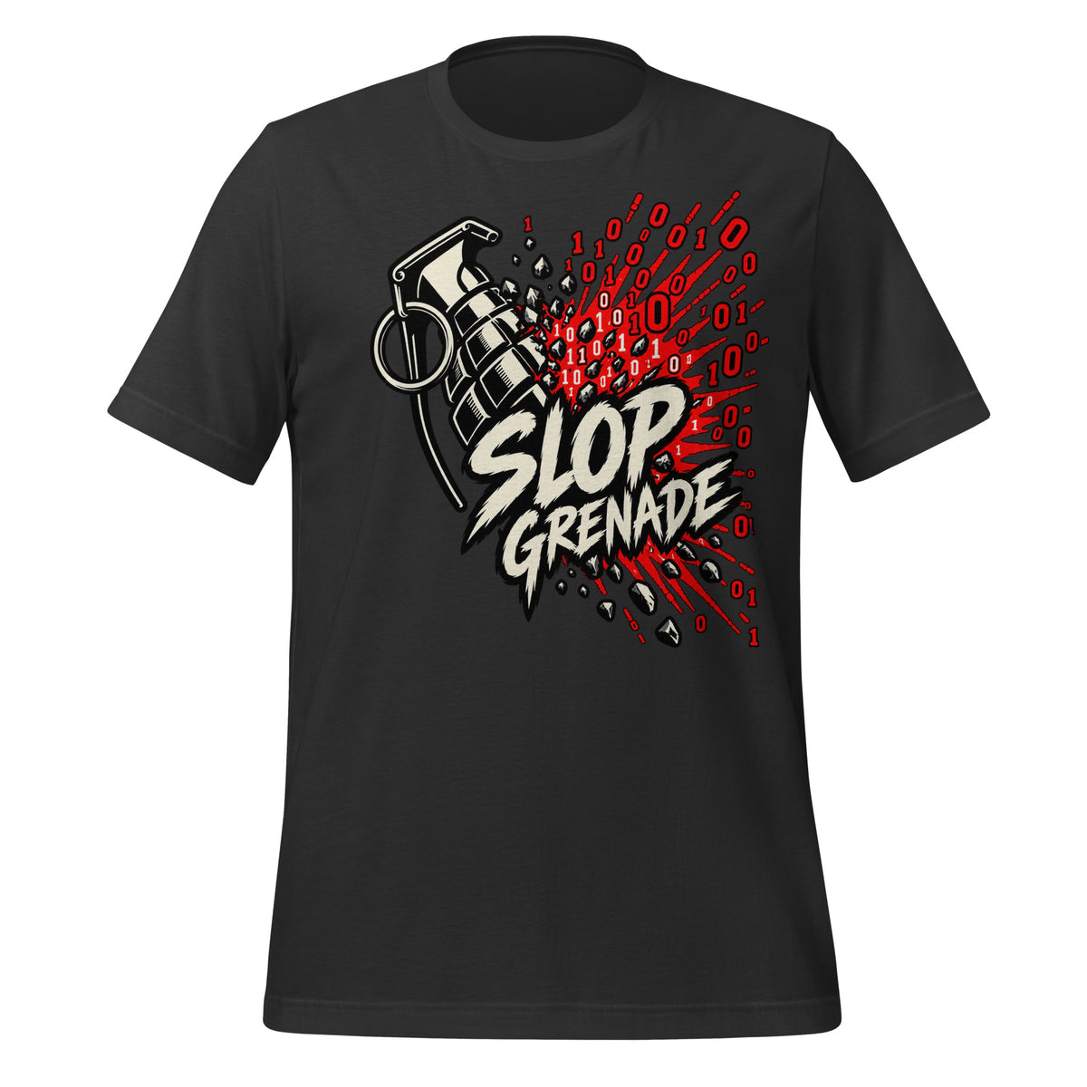 Slop Grenade AI Workplace  Shirt Graphic Tee — view 4