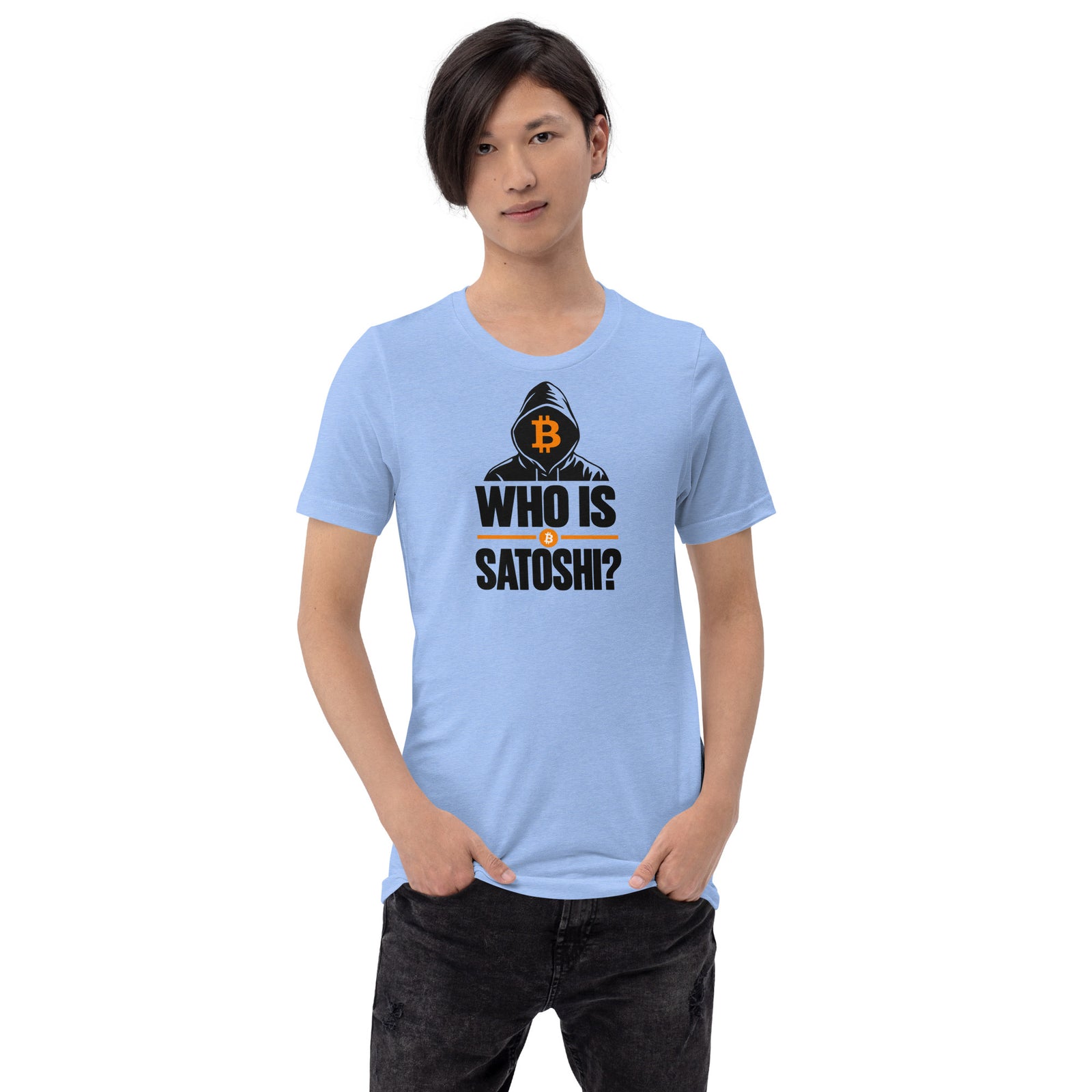 Who Is Satoshi Bitcoin Mystery T-Shirt Bitcoin Satoshi Nakamoto Graphic Tee — view 4
