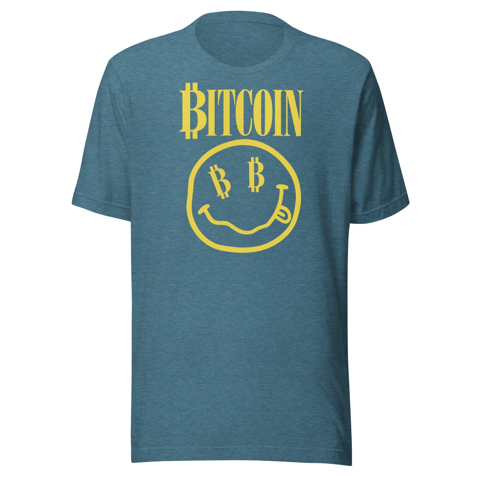 Bitcoin Smiley Face T-Shirt Bitcoin Smiley Crypto Graphic Tee — view 5