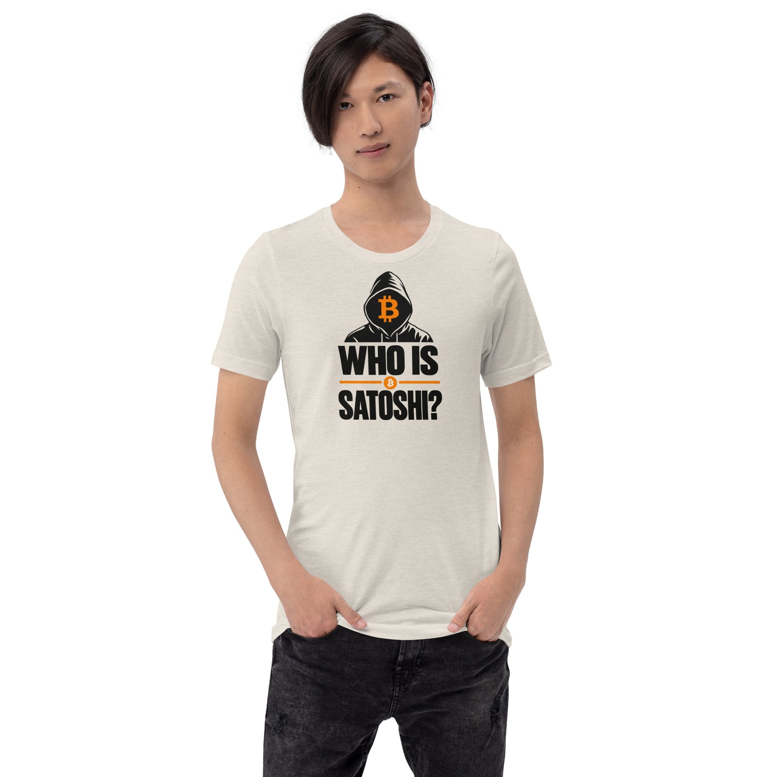 Who Is Satoshi Bitcoin Mystery T-Shirt Bitcoin Satoshi Nakamoto Graphic Tee — view 8
