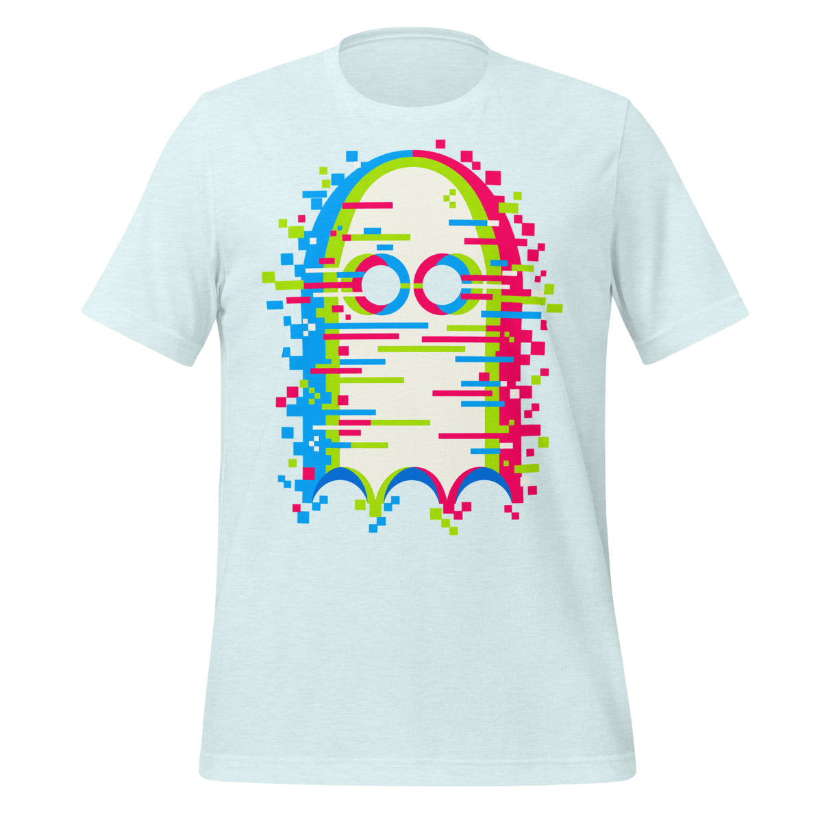 Glitch'd Pixel Ghost Error Shirt Graphic Tee — view 7