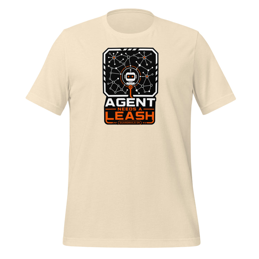 Agent on a leash - t-shirt design graphic tee