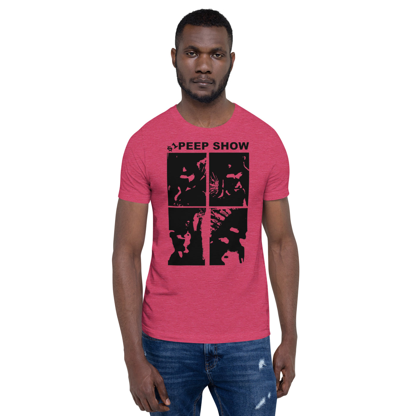 $1 Peep Show Pink T-Shirt - lil peep raspberry pink t-shirt