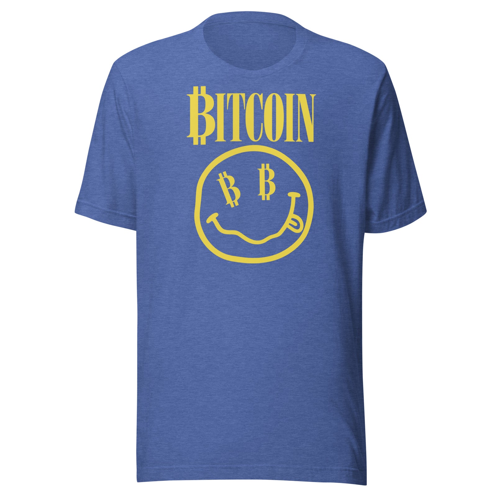 Bitcoin Smiley Face T-Shirt Bitcoin Smiley Crypto Graphic Tee — view 6